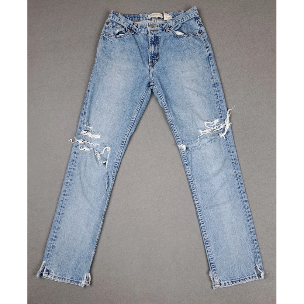 Vintage GAP Jeans Womens 6 Blue Original Fit Distressed USA Made 90s‎ Grunge